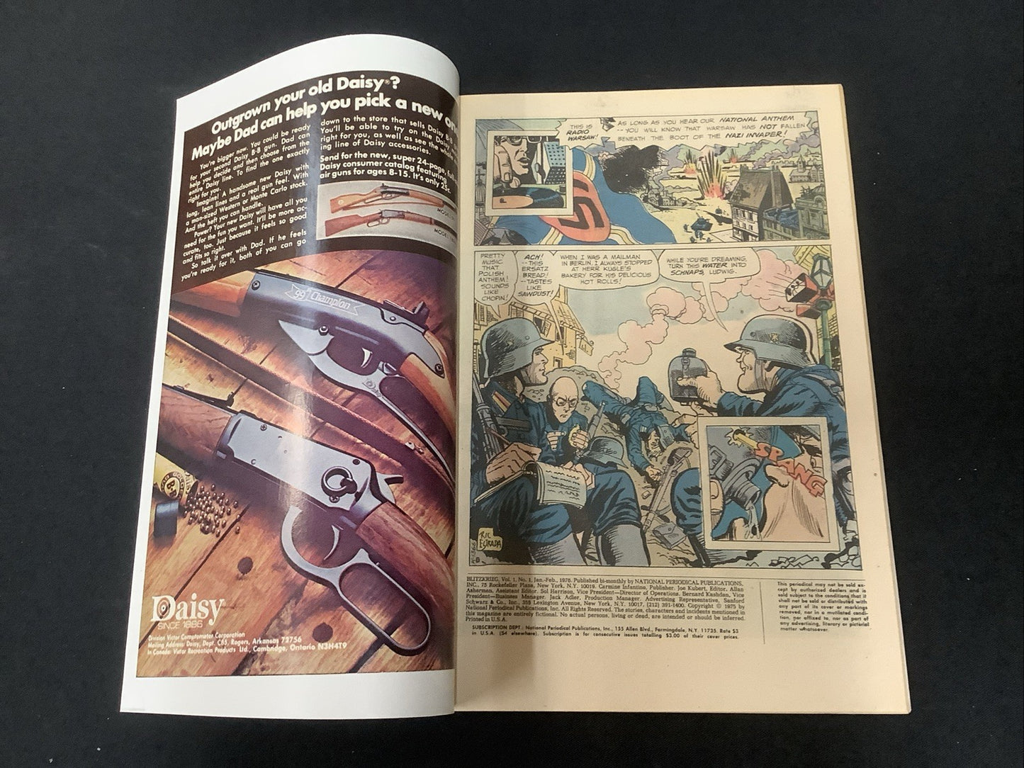 Blitzkrieg #1 (DC Comics January-February 1976) F/VF (7.0) Joe Kubert