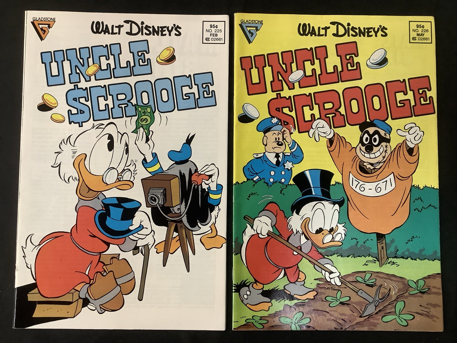 Walt Disney's Uncle Scrooge #225-226 Comic Lot, Gladstone Comics, Don Rosa