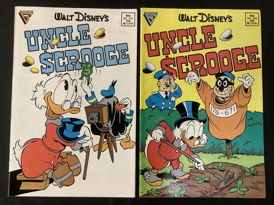 Walt Disney's Uncle Scrooge #225-226 Comic Lot, Gladstone Comics, Don Rosa