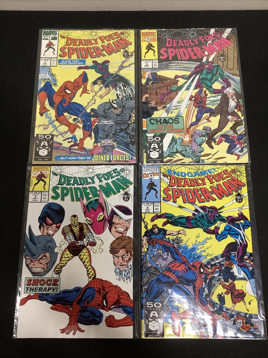 Deadly Foes of Spiderman #1-4 Marvel Comics Spider-man 1 2 3 4