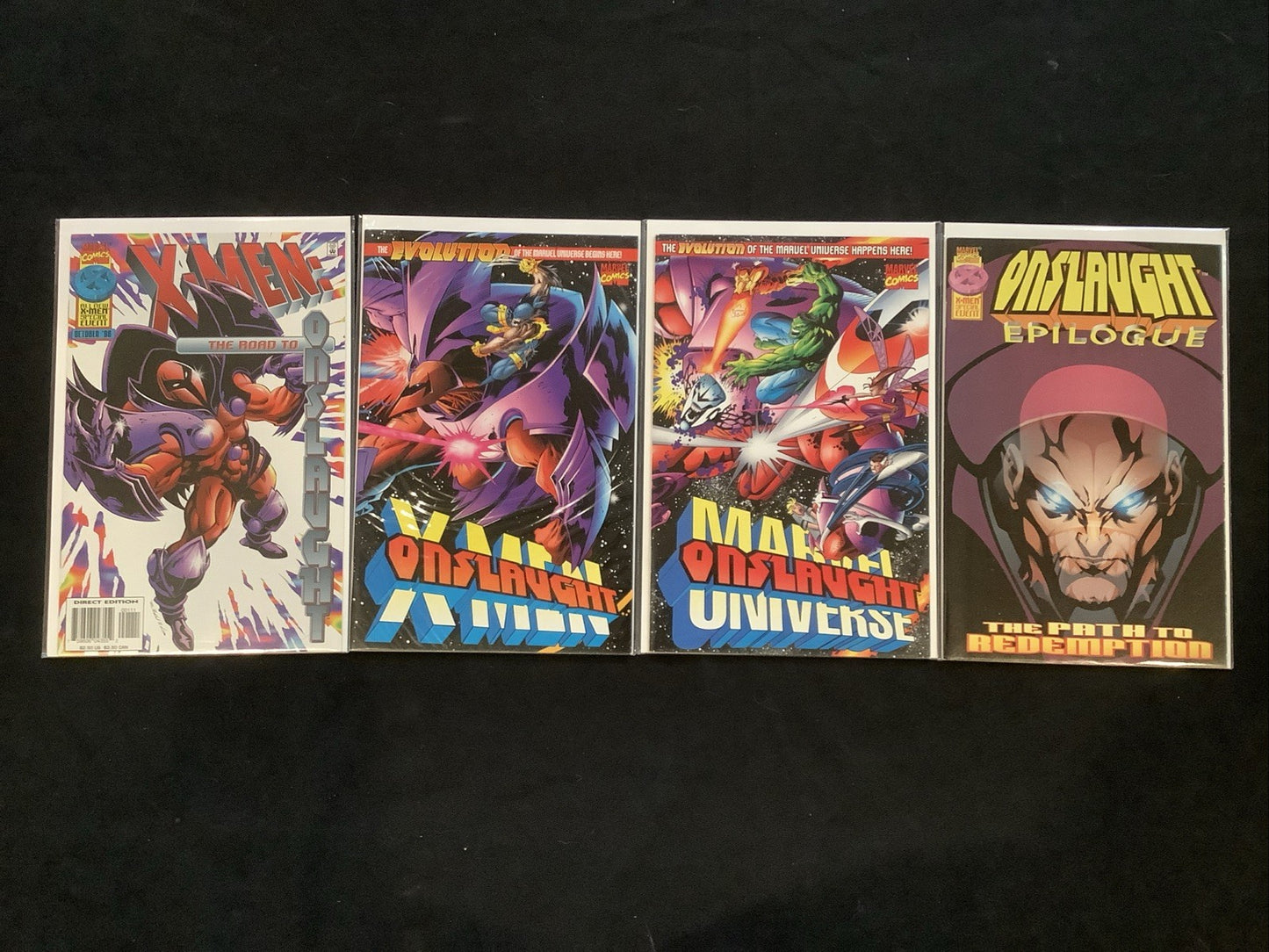 Onslaught Bundle: Road To #1, X-Men #1, Marvel Universe #1, Epilogue #1, See Pic