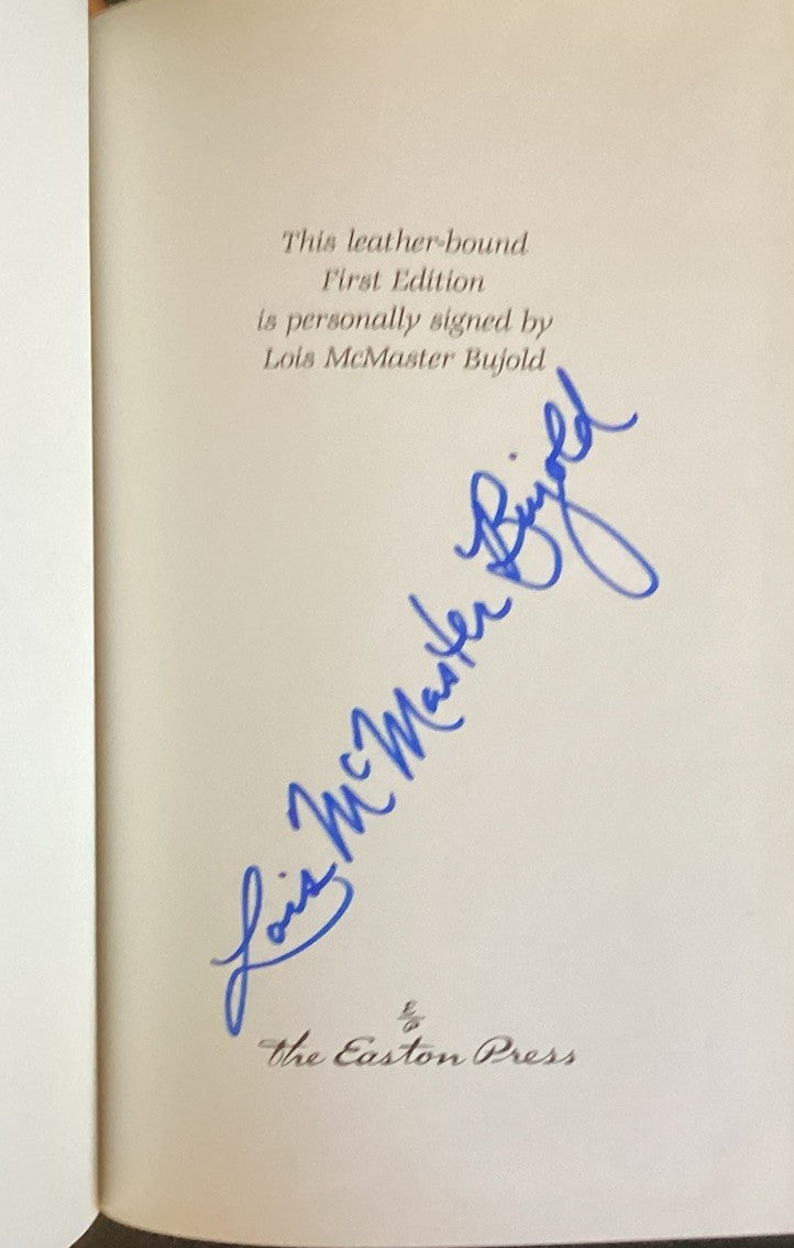 SIGNED Easton Press THE VOR GAME Lois McMaster Bujold 1990 1ST LEATHER RARE JD