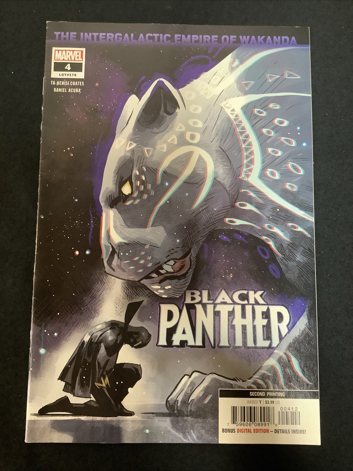 Black Panther #4 (2018) F/VF (7.0) Scarce Second Printing Variant, Low Print