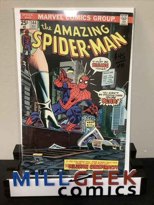 Amazing Spider-Man #144 (Marvel Comics 1975) VF (8.0)Gerry Conway/Ross Andru