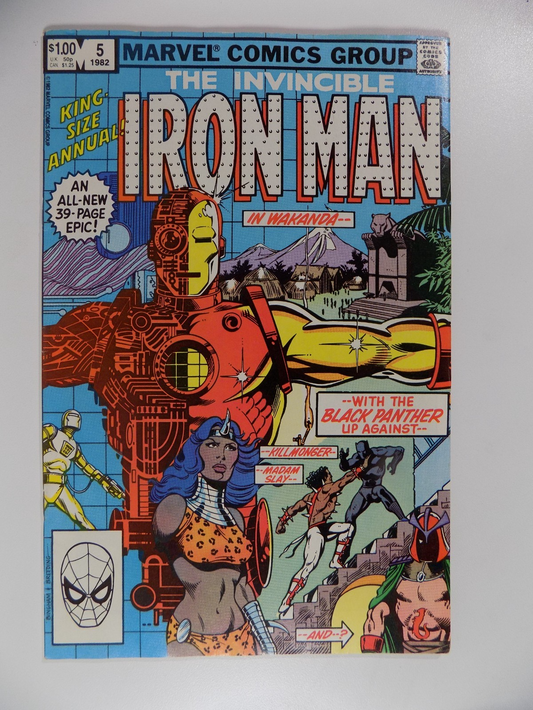 Iron Man King-Sized Annual #5 Marvel Comic 1982 Very Fine+