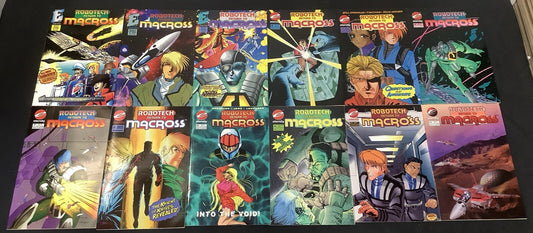 Robotech Return To Macross #1-12 Comic Lot, Eternity Comics, Bill Spangler