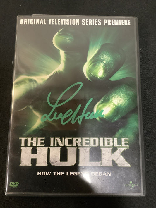 The Incredible Hulk (Pilot Episode) (DVD, 1977) Signed By Lou Ferrigno!