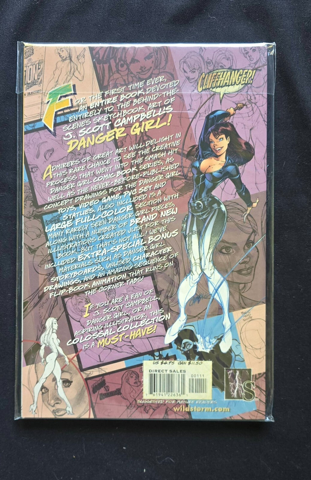 Danger Girl Sketchbook - J Scott Campbell! (DC Comics December 2001)