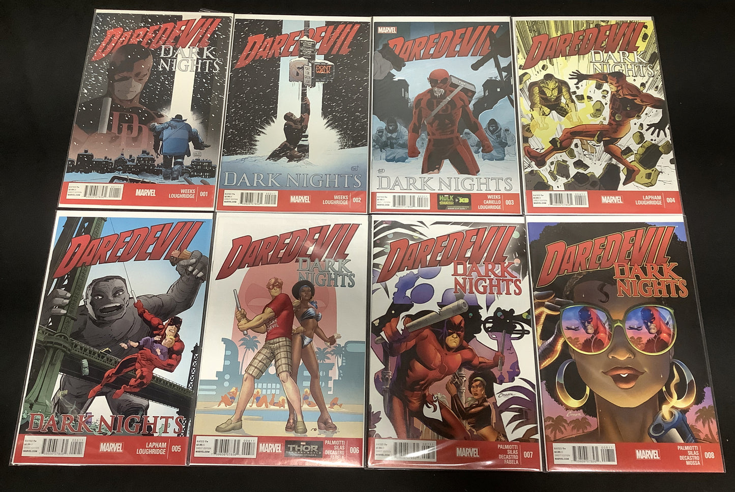 Daredevil: Dark Nights #1-8 Complete Comic Series, Marvel, Lee Weeks, 2013