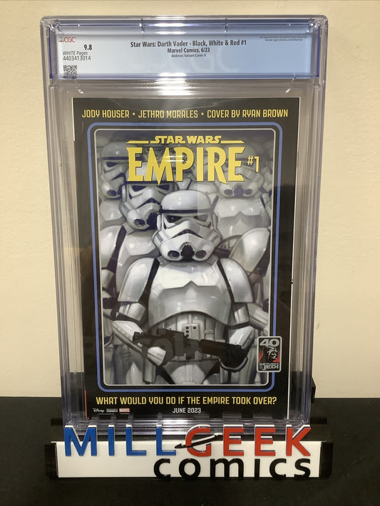 Star Wars: Darth Vader - Black, White & Red #1, CGC 9.8, Andrews Variant, 1:25