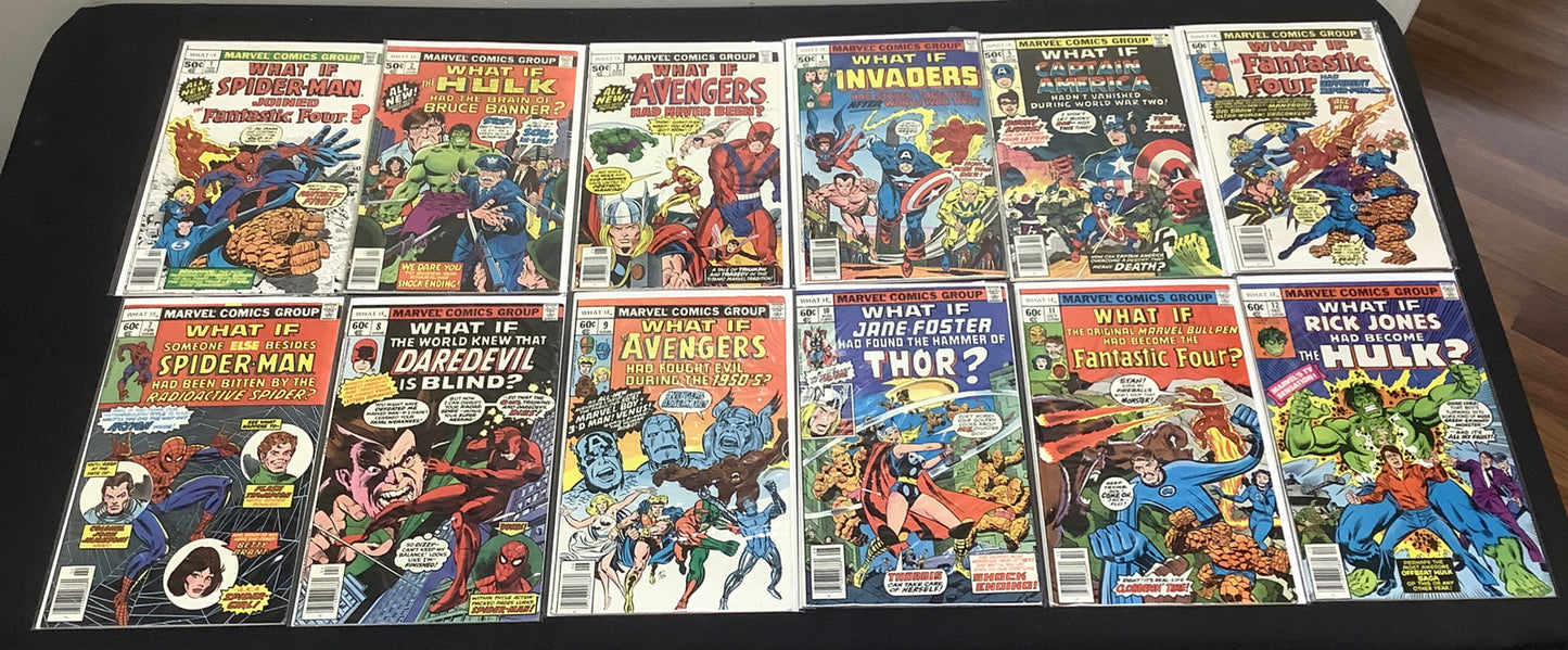 WHAT IF? #1-47 Complete Comic Series Set, Marvel 1977, 1st App Jane Foster Thor