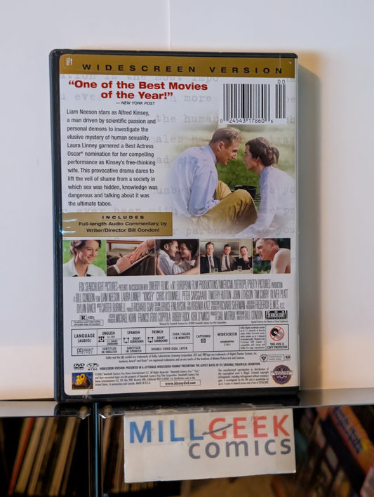 Kinsey - Liam Neeson & Laura Linney, Widescreen (DVD 2005) -JD