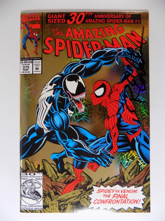 Amazing Spider-Man #375 March 1993 Emberlin Autograph Near Mint-
