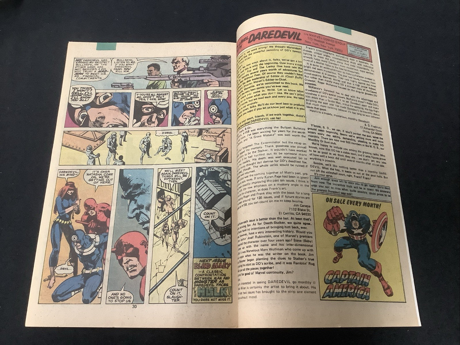 Daredevil #161 (Marvel Comics November 1979) VF/NM (9.0) Frank Miller