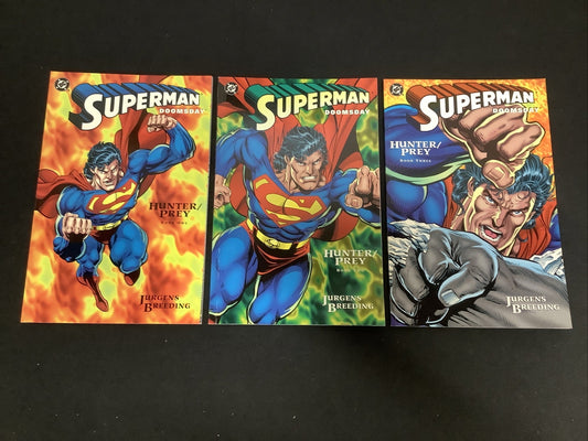 Superman Doomsday: Hunter / Prey #1-3 Complete Set, Doomsday Origin, DC Comics