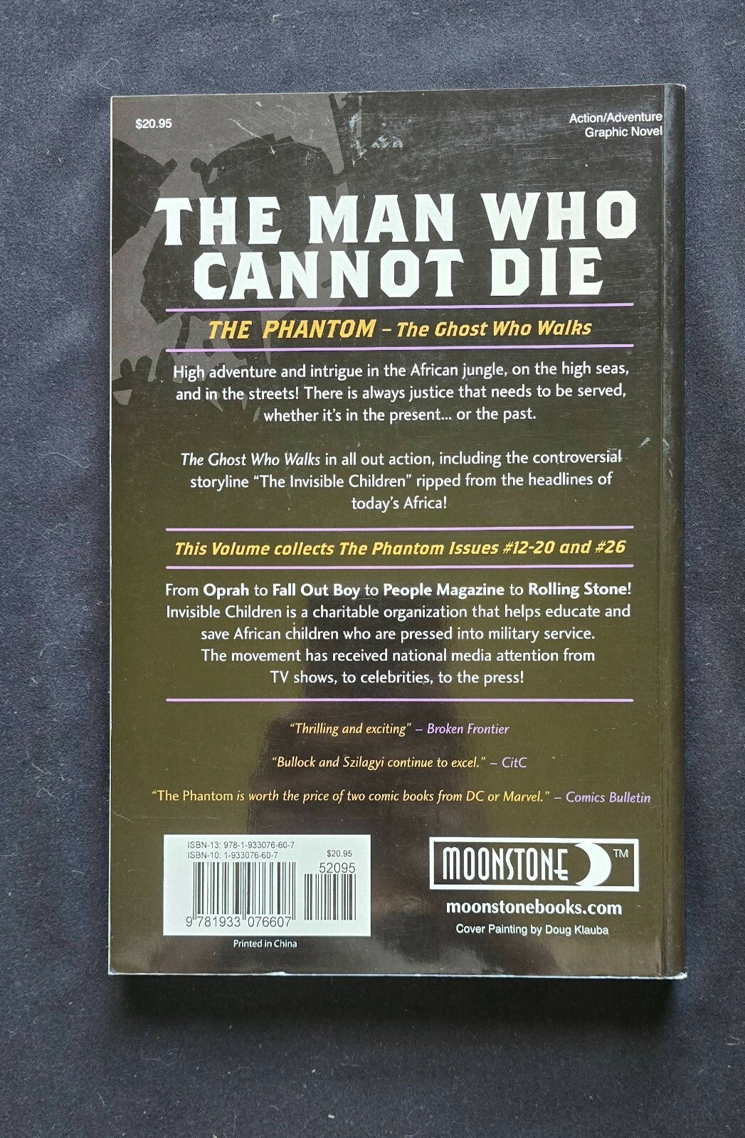 The Phantom: The Man Who Cannot Die TPB - Moonstone - SCARCE and OOP! (2006)