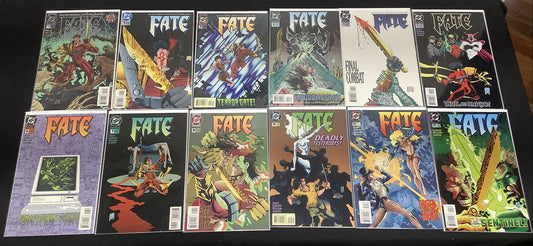 Fate #0-11 Comic Lot, DC Comics, 1994, 1st App Jared Stevens, John Francis Moore