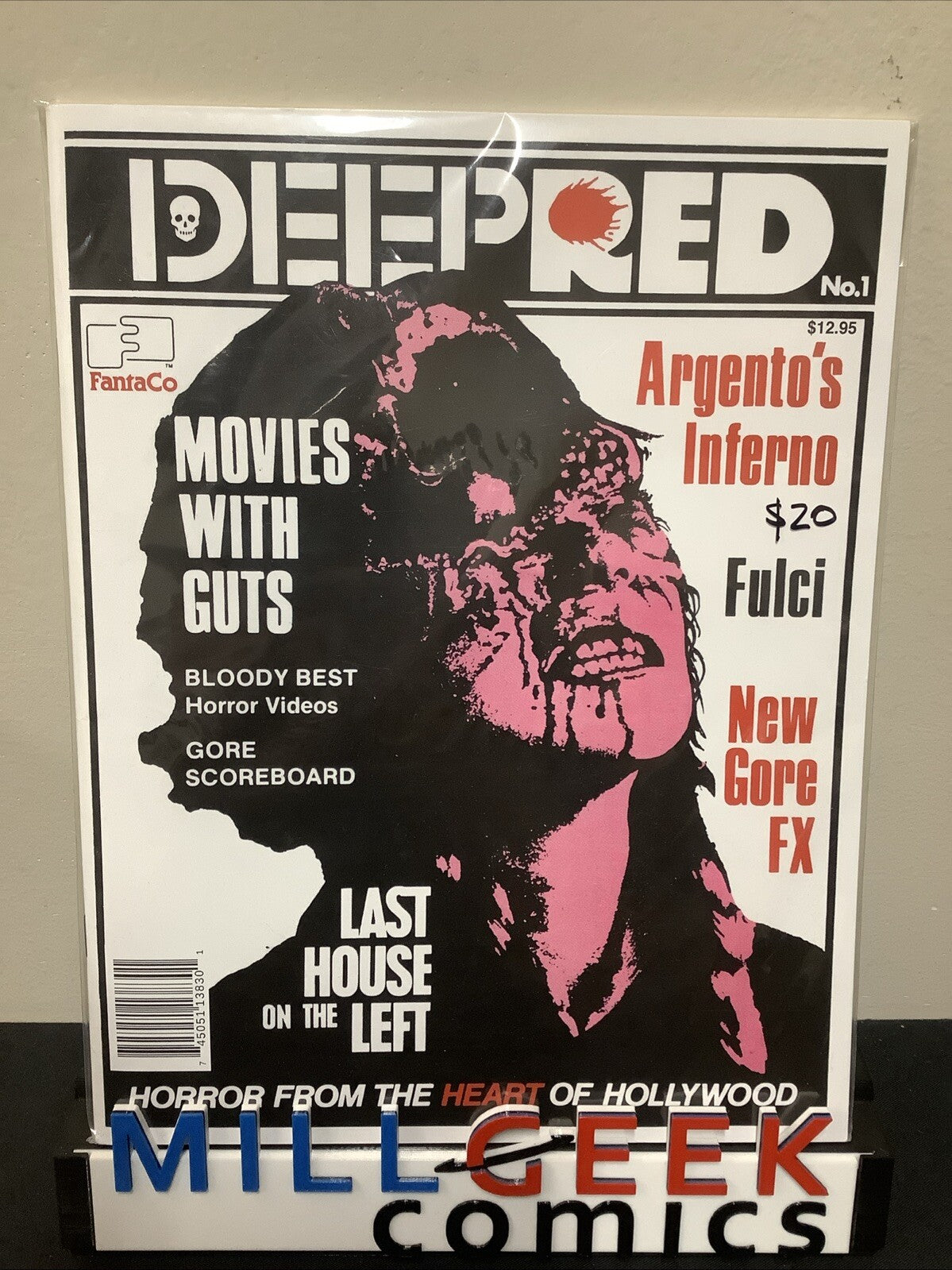Deep Red #1 12/1987-Fantaco-horror movies magazine-1st issue-Tobe Hooper