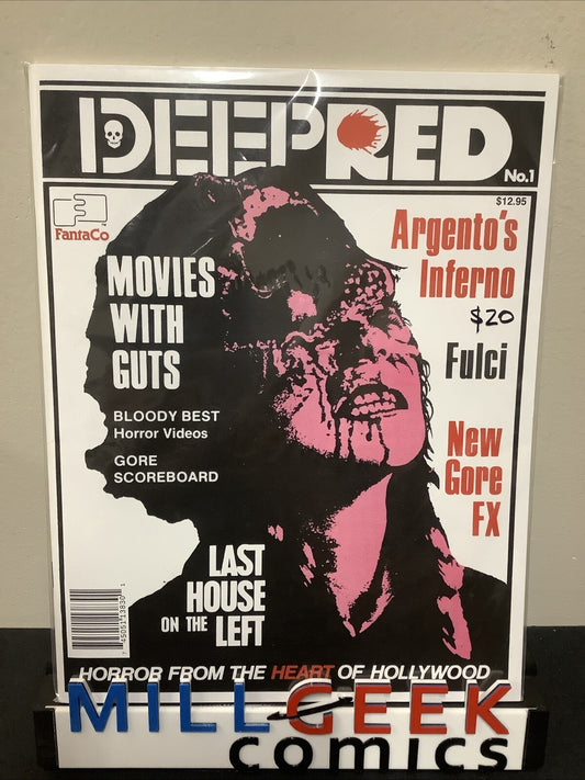 Deep Red #1 12/1987-Fantaco-horror movies magazine-1st issue-Tobe Hooper