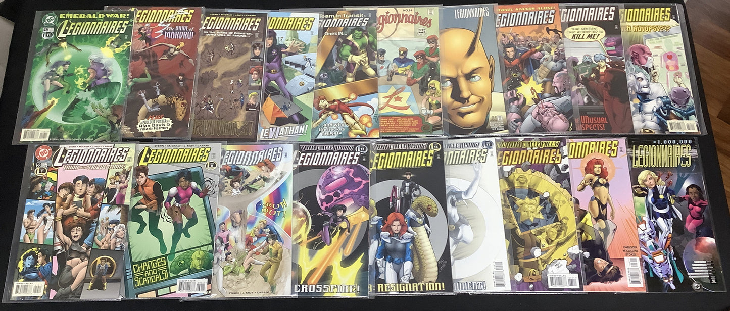Legionnaires #11-66 + #0 + #1 Million Comic Lot, DC Comics, Adam Hughes Art