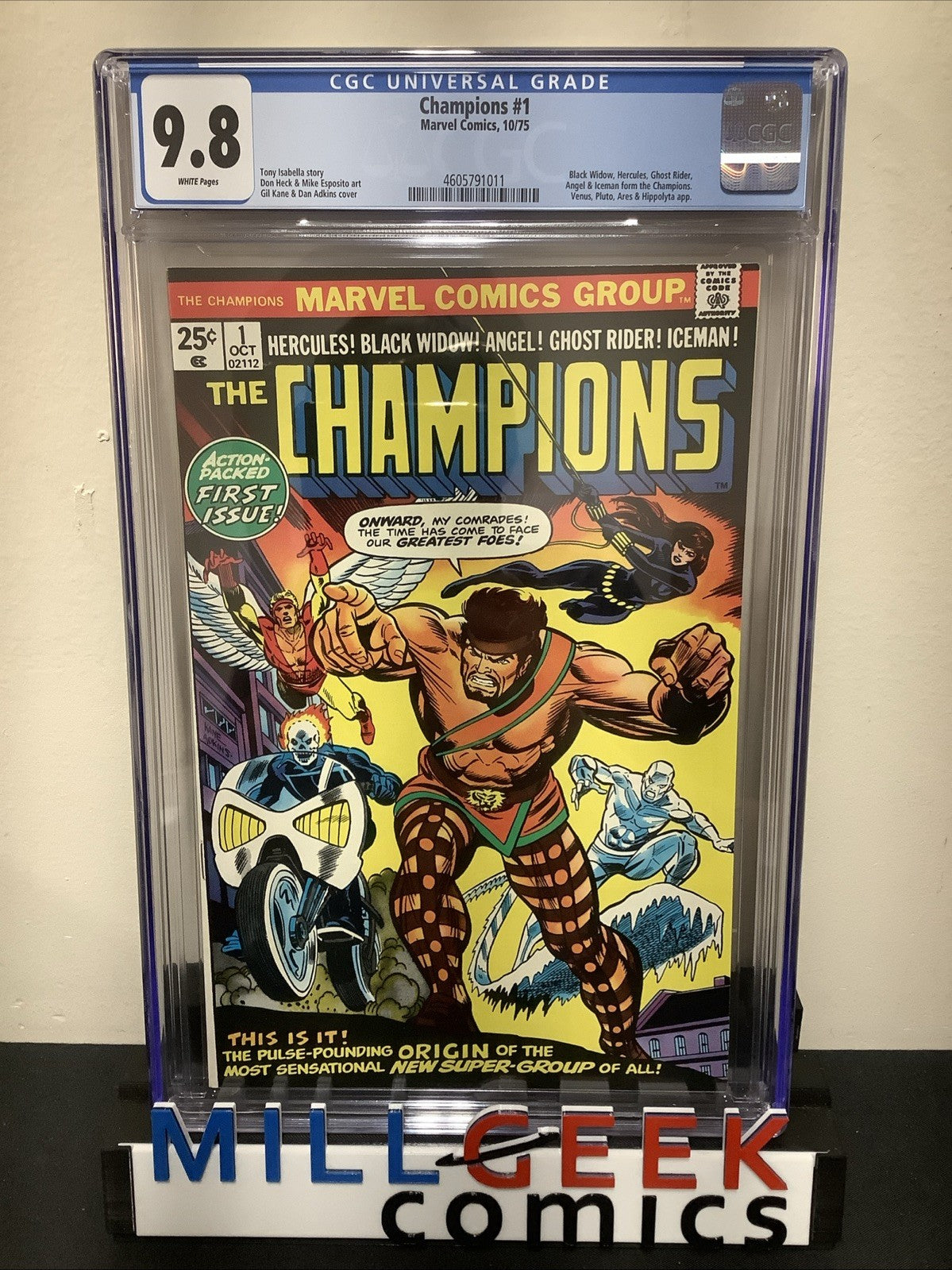 The Champions #1 (Marvel Comics October 1975) CGC Graded 9.8 (NM/M) White Pages