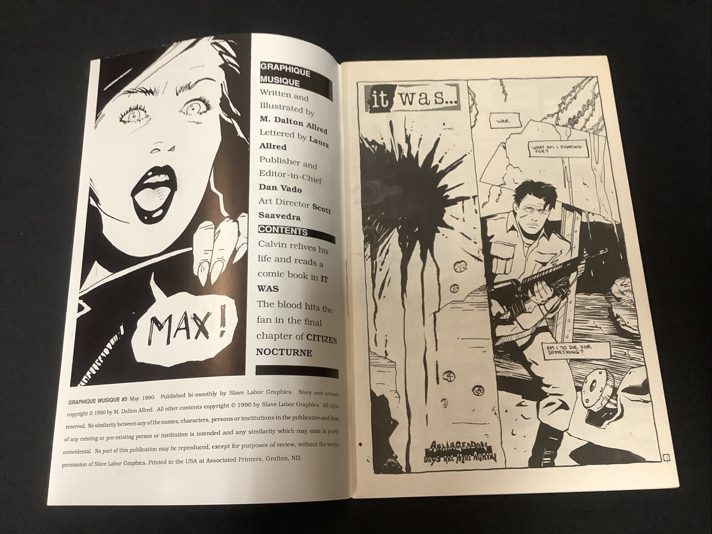 Graphique Musique #3 (Slave Labor Graphics May 1990) VF/NM (9.0) Allred