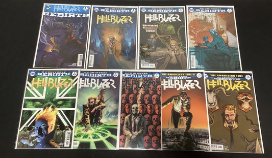 Hellblazer Rebirth Comic Lot #1-8 + Rebirth One-Shot, DC Comics 2016 Constantine