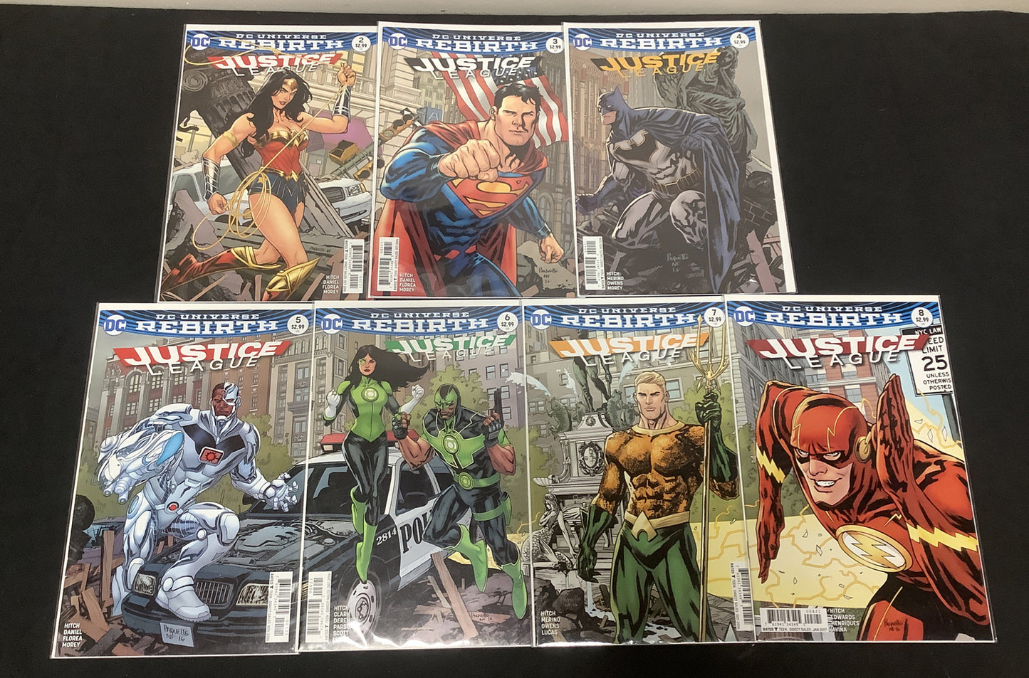 Justice League #2-8 Yanick Paquette Connecting Character Variant Cover Comic Set