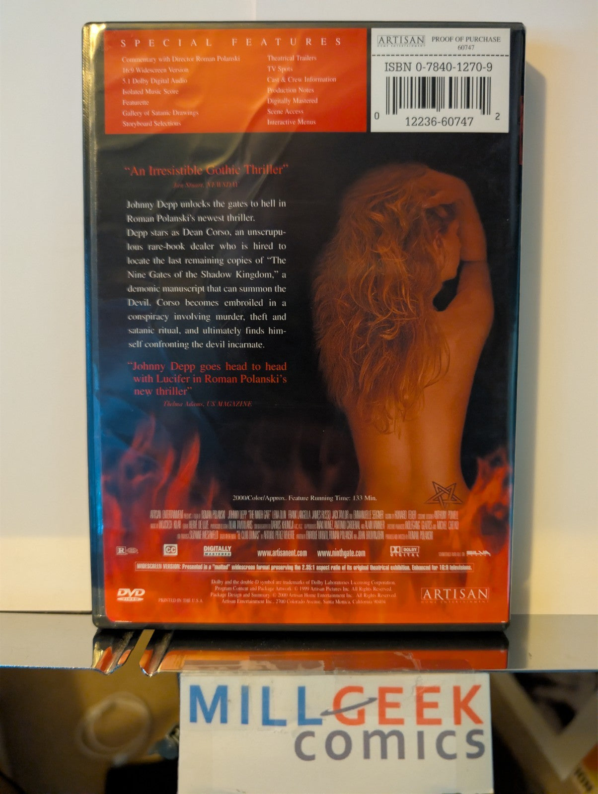 The Prestige / The Ninth Gate, 2 Movie lot (DVD) -JD