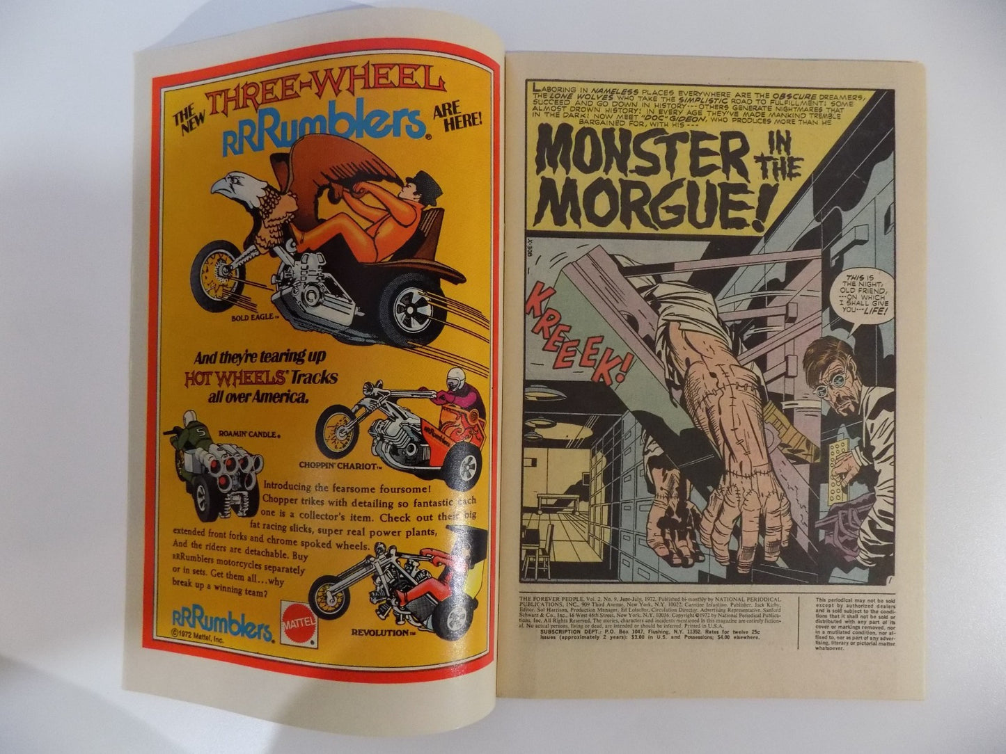 Forever People #9 DC Comic Near Mint- July 1972