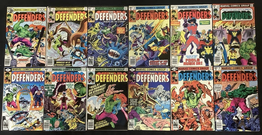 The Defenders #70-81 Comic Lot, Marvel Comics, Ed Hannigan/Herb Trimpe