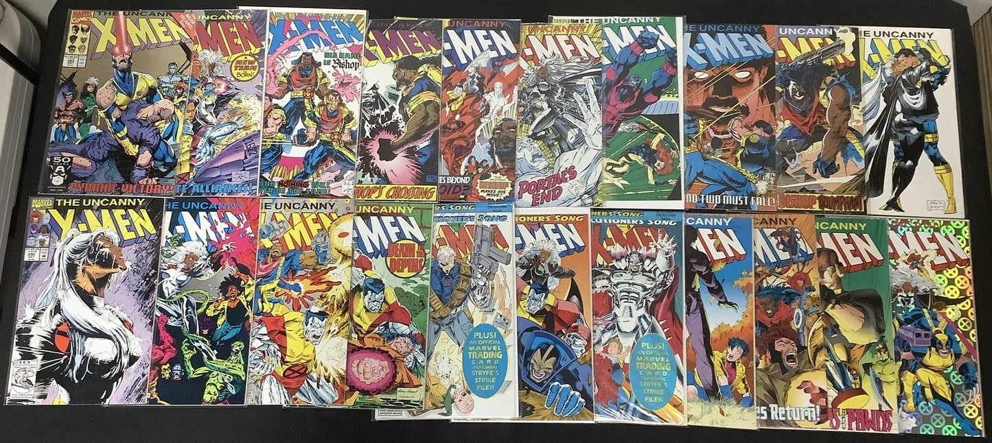 Uncanny X-Men #280-300 Comic Lot, 1st App Bishop, Death Of Emma Frost, New Team