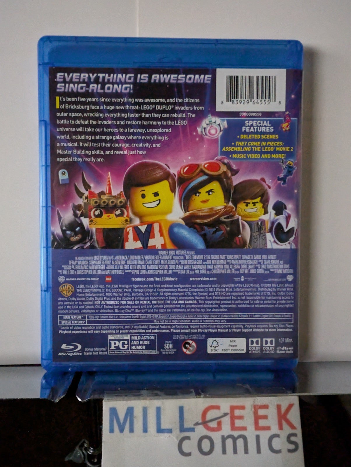 The Lego Movie / The Lego Movie 2 / The Lego Batman Movie (Blu-Ray) Like New -JD
