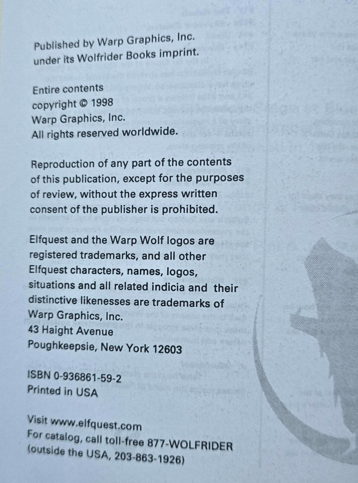ElfQuest: Reader's Collection Book 5, Siege at Blue Mountain (1998)