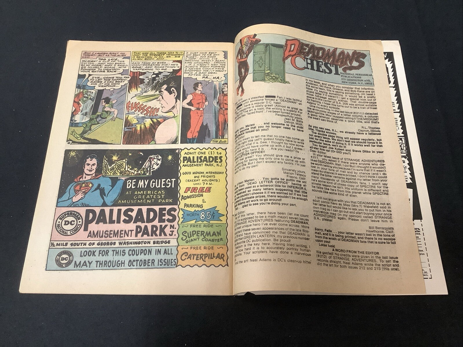 Strange Adventures #213 (DC Comics 1968) F+ (6.5) Neal Adams, Cream Pages