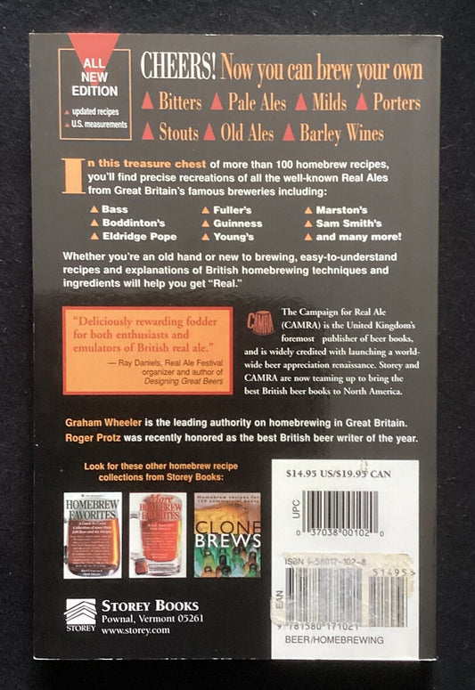 Brew Your Own British Real Ale by Wheeler, Graham; Protz, Roger