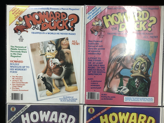 Howard the Duck #1-8 Marvel Comic Magazine Lot, Gene Colan/Bill Mantlo