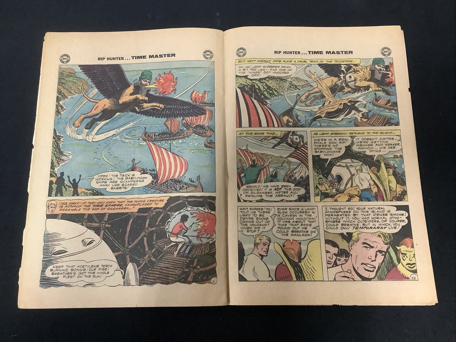 Rip Hunter...Time Master #4 (DC Comics Sep-Oct 1961) 3.0 (G/VG) 3” Tape On Spine