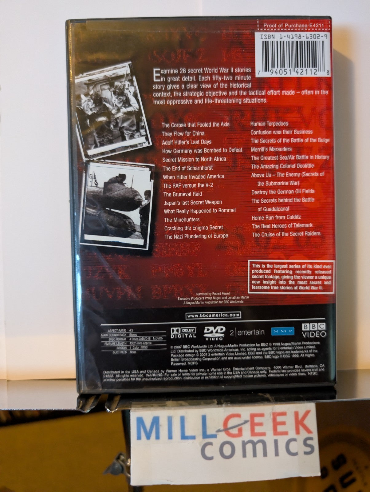 Distorted Morality / Nazi Mega Weapons / Secrets of WWII, 3 Movie lot (DVD) -JD