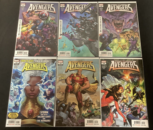 Avengers #14-19 Comic Lot, Marvel, Storm Joins The Avengers, Blood Hunt Tie-In