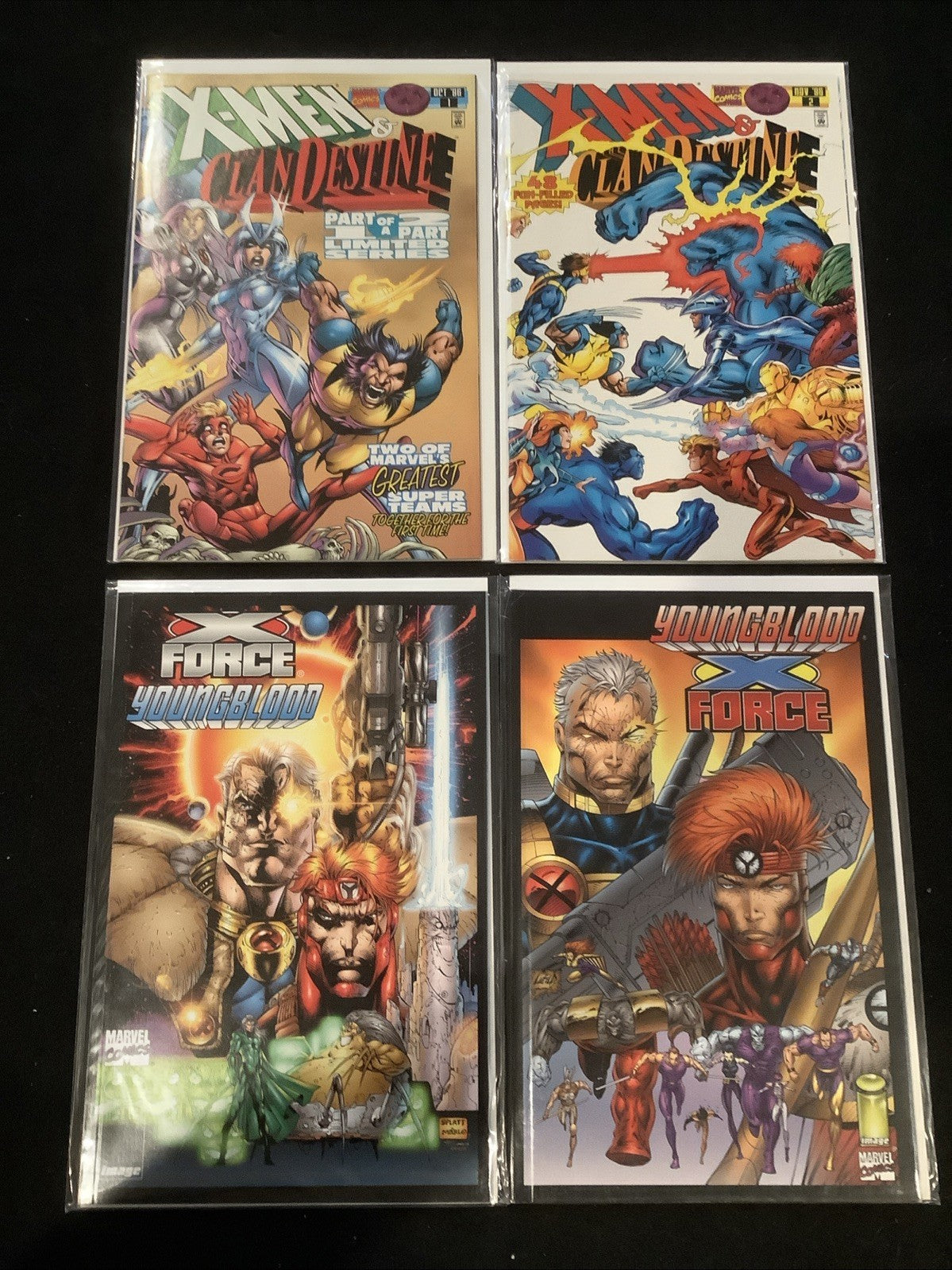 X-Men Team Up Bundle: X-Men/Clandestine #1-2 + X-Force/Youngblood, Rob Leifeld