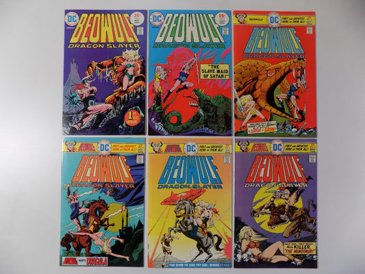 Beowulf Dragon Slayer #1-6 DC Comics May 1975-March 1976 VF or Better