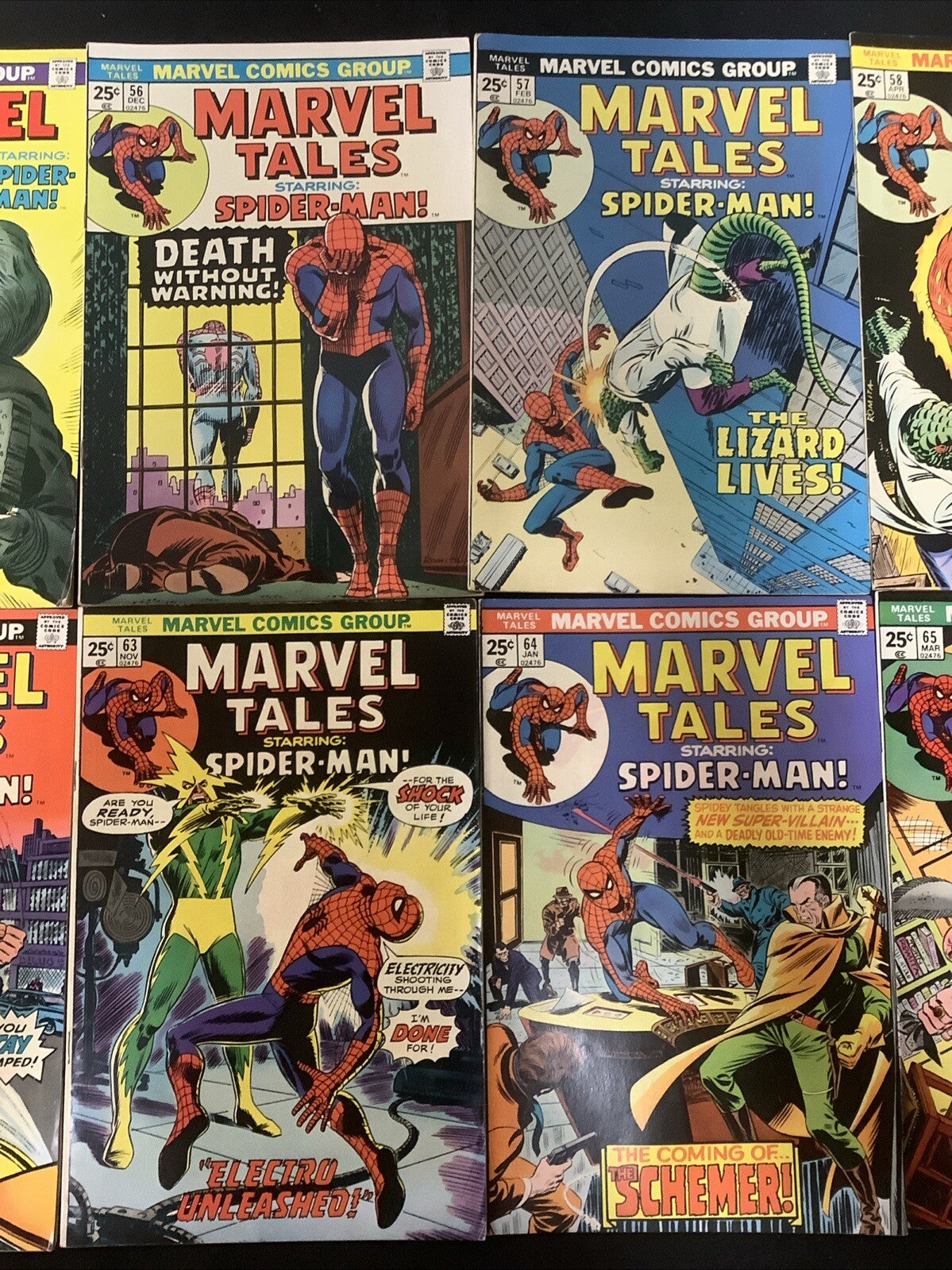 Marvel Tales #52-65 Comic Lot, Reprints Amazing Spider-Man 70, 73, 78, Kingpin