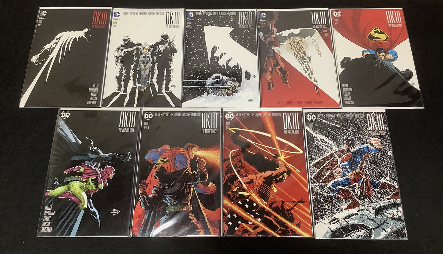 Dark Knight III: The Master Race #1-9 Complete Comic Series, Frank Miller, 2016