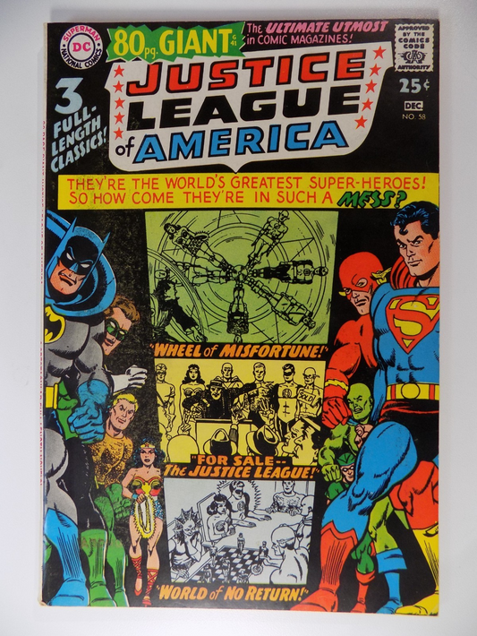 Justice League of America #58 DC Comic December 1967 Very Fine-
