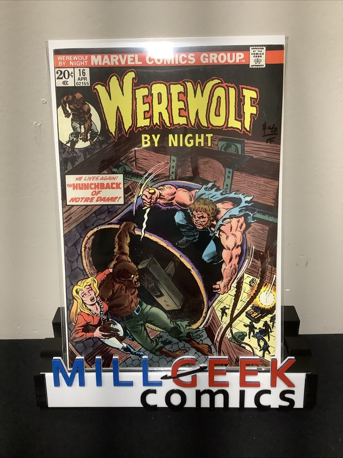 Werewolf by Night #16 (Marvel Comics April 1974) VF (8.0) Victor Hugo Inspired