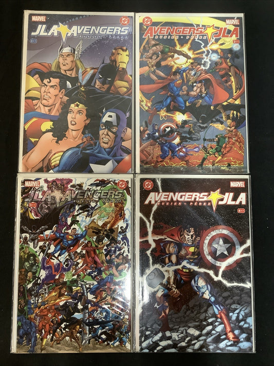 JLA/Avengers #1-4 Complete Comic Set, DC/Marvel, Kurt Busiek/George Perez, 2003