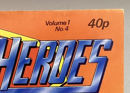 Vintage The Super Heroes Monthly #4 DC Comic Book Magazine UK 1981