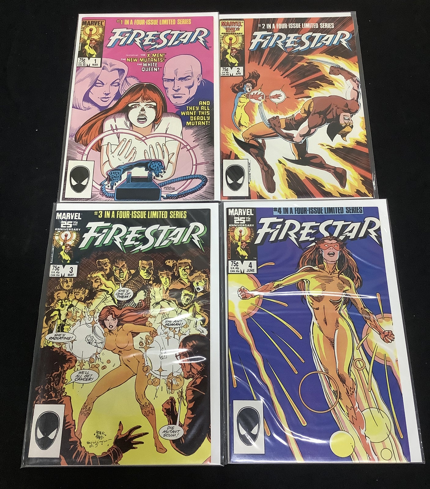 Firestar #1-4 Complete Comic Mini-series, Marvel, Tom Defalco Mary Wilshire