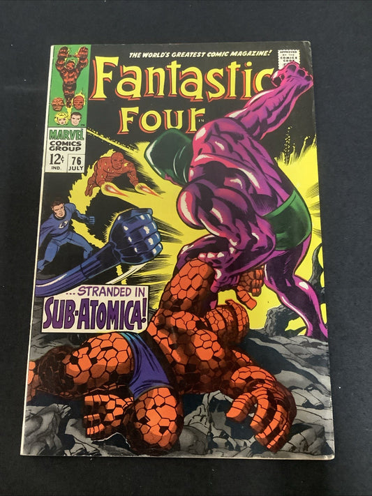 Fantastic Four #76 (Marvel Comics July 1968) Fine (6.0) Jack Kirby/Stan Lee